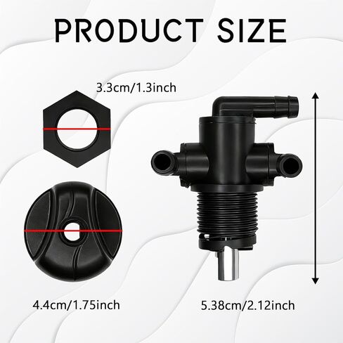3-Way Fuel Shut Off Valve Petcock with Knob & Nut Kit for Polaris Sportsman 500 600 700 335 400 325 330, Trail Boss, Twin Magnum, Big Boss, Replaces OEM 7052161 5432559, Fuel Tank Valve Switch in Saudi Arabia