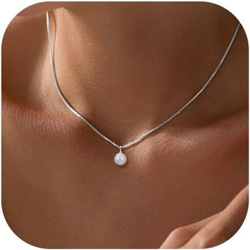 قلادة من اللؤلؤ الذهبي للنساء عصرية، قلادة بسيطة مطلية بالذهب عيار 14 قيراط، قلادة ساحرة أنيقة in Kuwait