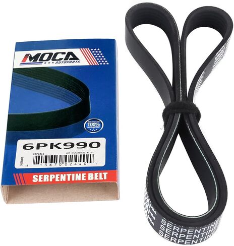 EPDM Serpentine Belt 6PK990 Compatible with 1987 for Porsche 944 2.5L in Saudi Arabia