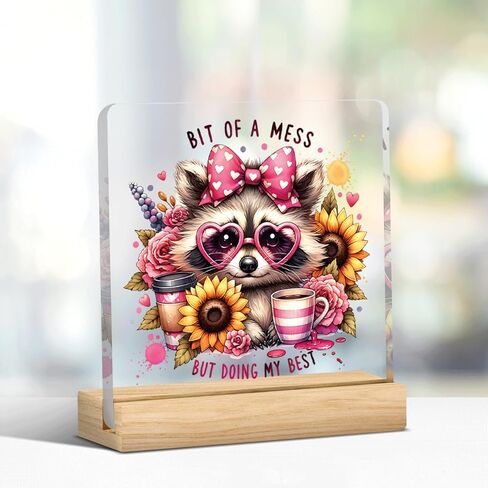 Funny Office Decor Sign - Lighthearted Acrylic Desk Decor for Professionals, Fun Gag Gifts for Colleagues, Perfect for Office & Bathroom, 4 × 4 Inches in Saudi Arabia
