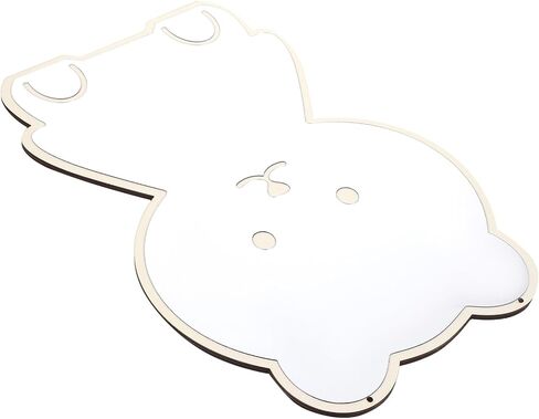 Luxshiny Bear Shape Acrylic Wall Mirror Pendant Decor Creative Nordic Style Smiling Bear Design for Boys and Artistic Chic Wall-Mounted Mirror for Entryway Bedroom Bathroom Hotel and in Saudi Arabia