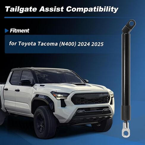 مجموعة مساعدة الباب الخلفي مجموعة مساعدة الباب الخلفي لتويوتا تاكوما (N400) 2024 2025 شاحنة بيك اب رافعة الباب الخلفي دعم تبختر الصدمات in Kuwait