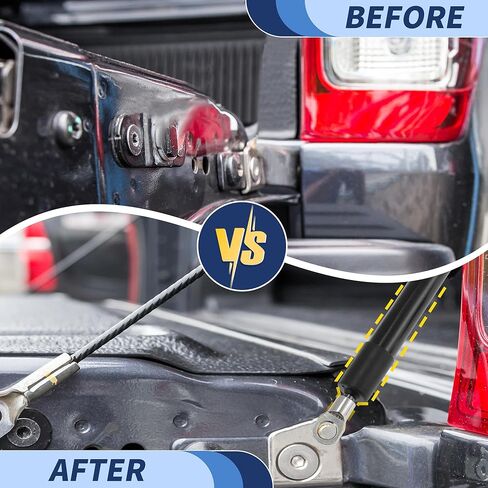 مجموعة مساعدة الباب الخلفي مجموعة مساعدة الباب الخلفي لتويوتا تاكوما (N400) 2024 2025 شاحنة بيك اب رافعة الباب الخلفي دعم تبختر الصدمات in Kuwait