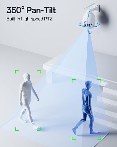 FOSCAM 4MP WiFi Outdoor Camera, 18X Optical Zoom with Auto Tracking, 2.4/5GHz WiFi Camera for Home Security, Person Vehicle Detection, 656ft Night Vision, 350°Pan 90°Tilt, Two-Way Audio, SD4H in Kuwait