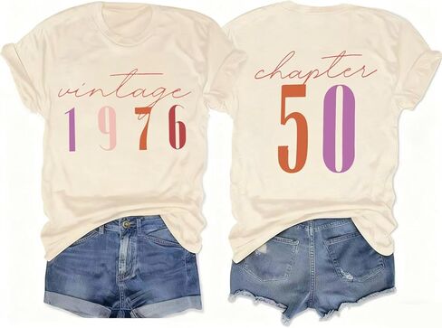 Vintage 1976 50th Birthday Gifts Born in 1976 Tshirt in Saudi Arabia