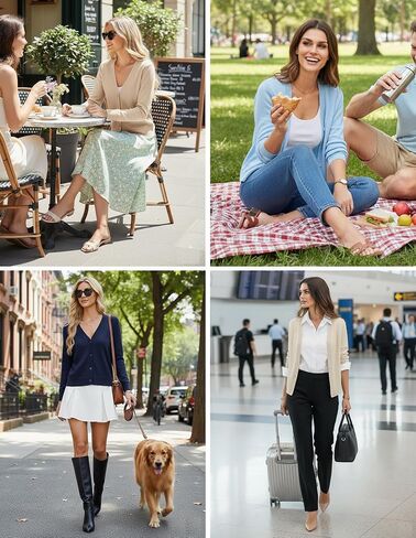 GRACE KARIN Womens Lightweight Cardigan Sweaters Trendy Button Up V-Neck Knit Cardigans Shrug Spring Fashion Clothes in Saudi Arabia
