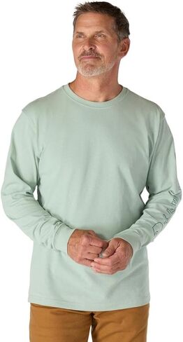 Carhartt Men's Loose Fit Heavyweight Long-sleeve Logo Sleeve Graphic T-shirt in Saudi Arabia