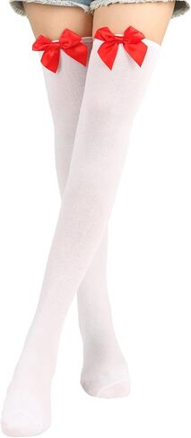 Nurse Costume Accessories Halloween Women Red Nurse Hat Headband Glasses Stethoscope High Sock for Halloween Cosplay Party Outfit in Saudi Arabia