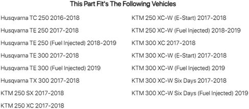 مخزون حماية أنابيب ألياف الكربون E Line لـ KTM 250 XC 2017-2018 in Saudi Arabia