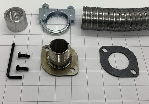 for Champion Generator 2-hole round #80 cover plate 1-1/2" steel tubing exhaust extension (1-1/2"" (5' W) EX) in Kuwait