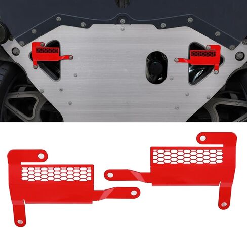 2PCS Underbody Air Deflector,LH & RH Side Front Lower Bumper Rear Airflow Deflector Shield for Corvette C8 Z51 Coupe/HTC 2020+,Replace OEM 85580653/4,Keep Cooler and Protects Engine (Silver) in Saudi Arabia