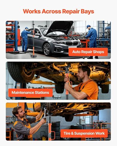 VEVOR Underhoist Support Stand, 1 Ton (2204 lbs) Capacity Under Hoist Jack Stand with Handle, Adjustable Height, Bearing Mounted Spin Handle, Self-Locking Threaded Screw, Support Vehicle Components in Saudi Arabia