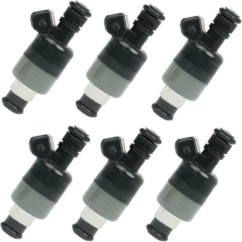 6Pcs Fuel Injectors Compatible With Daewoo Lanos 1999 2000 2001 2002 1.6L 17109450 FJ10624 Car Accessories in Saudi Arabia