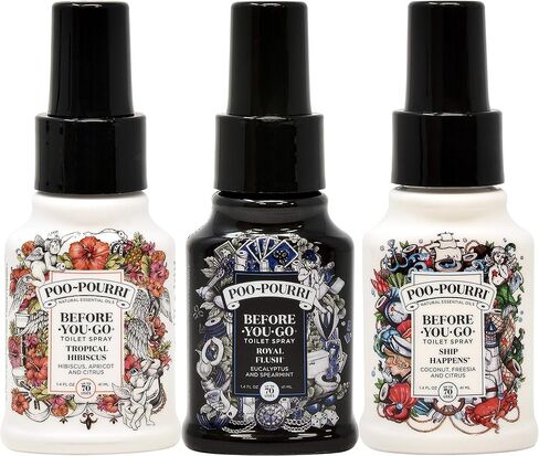 Poo-Pourri Before You Go Toilet Spray 2 Oz Frosted Cypress, 2 Pack in Kuwait