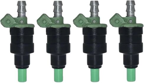 1/4PCS Fuel Injector A46-000001 Green Compatible With Nissan 200SX SE Hatchback, XE Coupe, 1988(A46-000001 4PCS) in Saudi Arabia