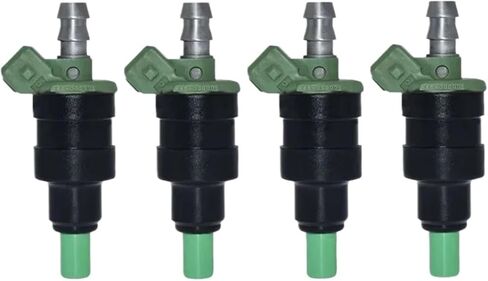 1/4PCS Fuel Injector A46-000001 Green Compatible With Nissan 200SX SE Hatchback, XE Coupe, 1988(A46-000001 4PCS) in Saudi Arabia