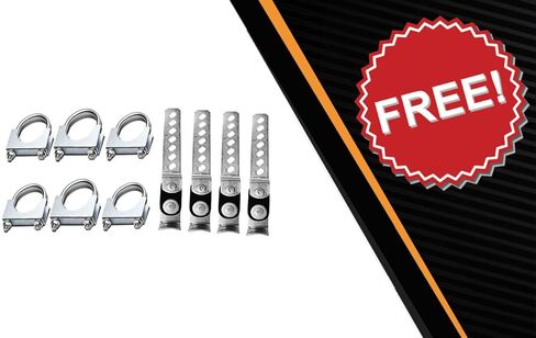 | أنبوب مزدوج مغزل عالمي من الفولاذ المقاوم للصدأ مع أطراف قطع بزاوية حافة ملفوفة متوافقة مع 2011-2018 Ram 3500 | تتضمن المشابك والشماعات مجانًا in Kuwait