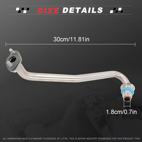 EGR Valve to Intake Plenum Tube Line for 3.5L, Charger 2006-2010, Challenger 2009-2010, Magnum 2005-2008 4593582AA in Saudi Arabia