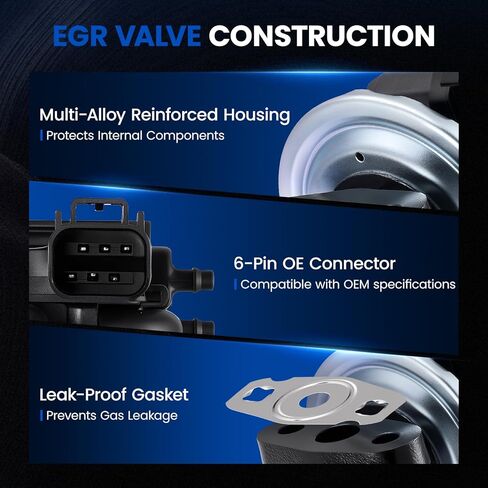 صمام EGR EGV1042 متوافق مع فورد كراون فيكتوريا 4.6L V8 2003-2011 | يستبدل Motorcraft 5W7Z-9D475-AA، معيار EGR2107 | متوافق مع لينكولن تاون كار وجراند ماركيز in Kuwait