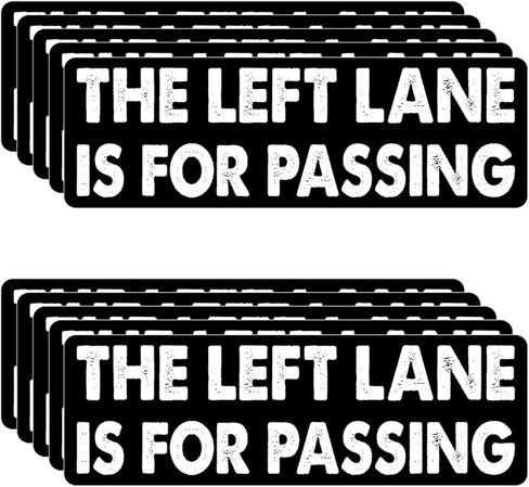 11 × 3 بوصة (3 قطع) - الممر الأيسر مخصص لتمرير ملصق ممتص الصدمات - الممر الأيسر مخصص لتمرير الملصق - ملصق مضحك in Kuwait