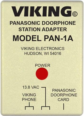 محول Viking Doorphone لباناسونيك KX-T30865/KX-T7775، موديل VK-PAN-1A، نمط بسيط، واجهة صوت سلكية ثنائية القناة in Saudi Arabia