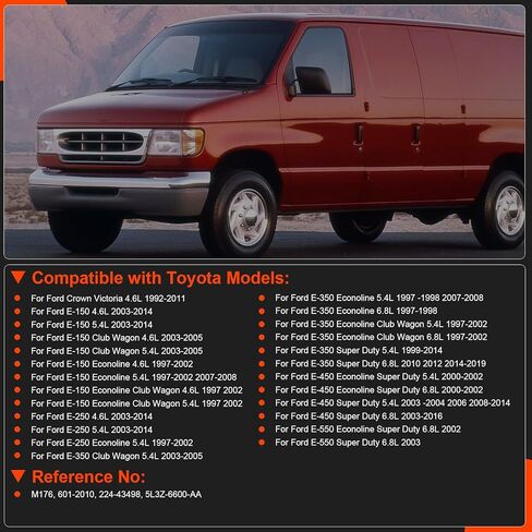 مضخة زيت المحرك لفورد E-150 E-250 E-350 كراون فيكتوريا 4.6L 5.4L 6.8L، يستبدل # M176 5L3Z-6600-AA 601-2010 224-43498 in Kuwait