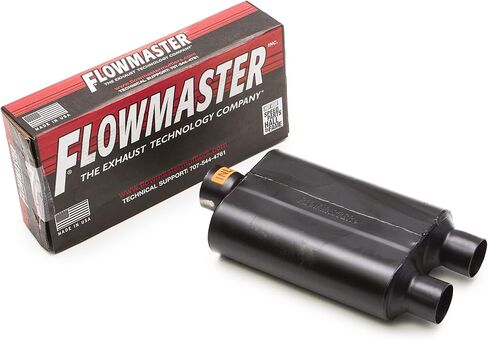 مجموعة عادم الشاحنة المزدوجة Flowmaster الأصلية ذات 40 مغزلًا والمنحنية بالكامل من الفولاذ المقاوم للصدأ مع أطراف in Kuwait