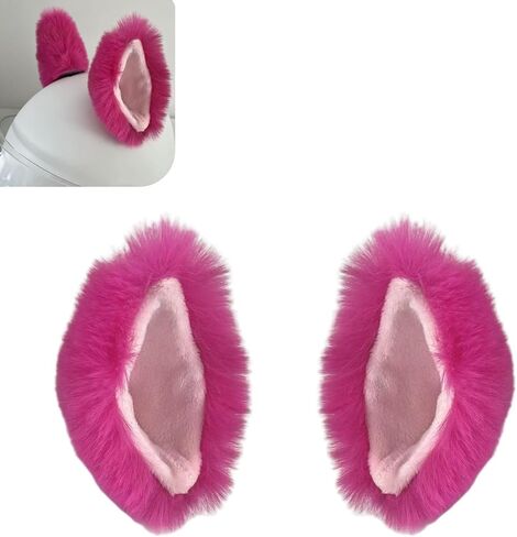 2 PCS Cat Ears Helmet Decorations, Cute Plush Ears for Helmet Decor, Fun Self-Adhesive Detachable Accessory, Universal for Snowboarding Skiing Motorcycle Scooter Bike Helmets (Red) in Saudi Arabia