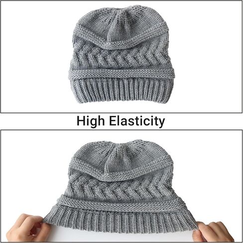 PFFY Beanie Hat for Women Winter Warm Knit Beanies Hats Skull Cap in Saudi Arabia