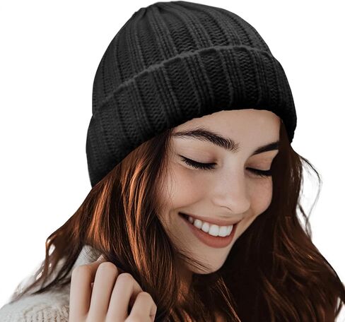 PFFY Beanie Hat for Women Winter Warm Knit Beanies Hats Skull Cap in Saudi Arabia