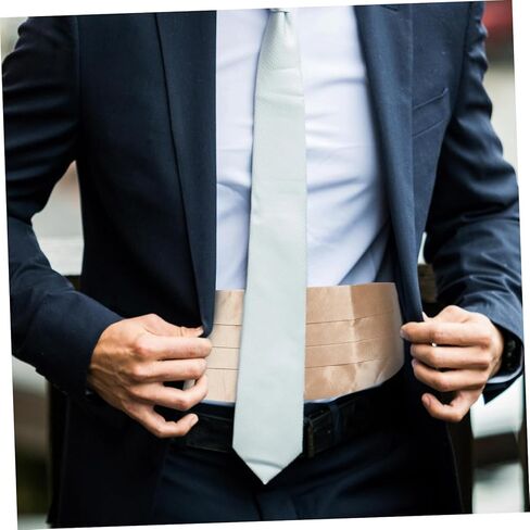 LIFKOME Men Cummerbund for Tuxedos Solid Color Waistband for Groomsmen Formal Events Comfortable Durable Waistband for Stylish Dress Up Versatile Accessory in Saudi Arabia