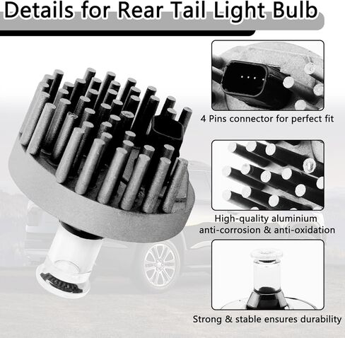 13582912 لمبة ضوء الفرامل والذيل متوافقة مع GMC Acadia 2013-2016 Acadia SLE Limited 2017 استبدال لمبة ضوء الفرامل الخلفية # 19433735 لمبة أضواء الذيل in Kuwait