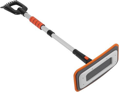 Tissting Snow Broom Ice مكشطة 31 × 15 × 90 سم تلسكوبي مكنسة الثلج أداة إزالة الجليد القابلة للتمديد للنافذة والزجاج الأمامي (أزرق) in Saudi Arabia