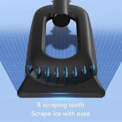 Tissting Snow Broom Ice مكشطة 31 × 15 × 90 سم تلسكوبي مكنسة الثلج أداة إزالة الجليد القابلة للتمديد للنافذة والزجاج الأمامي (أزرق) in Kuwait