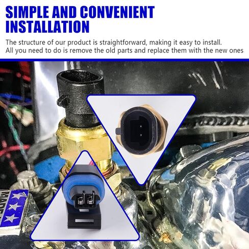 Engine Coolant Temperature Sensor and Pigtail Connector for Buick Lacrosse, Chevy Camaro Impala Silverado Express Equinox Suburban Tahoe,Saab 9-7x,GMC Sierra Yukon，Saturn Vue and More in Saudi Arabia