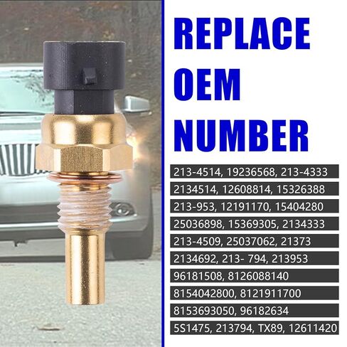 Engine Coolant Temperature Sensor and Pigtail Connector for Buick Lacrosse, Chevy Camaro Impala Silverado Express Equinox Suburban Tahoe,Saab 9-7x,GMC Sierra Yukon，Saturn Vue and More in Saudi Arabia