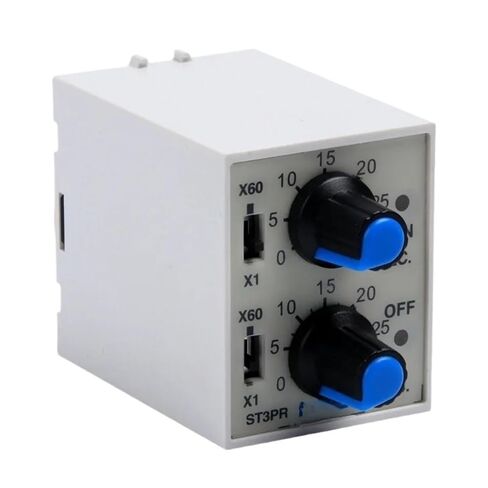 مرحل تأخير الوقت للتحكم المزدوج ST3PR 220V 24V 12 CPTR2-R حالة مرحل أتمتة المنزل (30 ثانية إلى 30 دقيقة / AC220V) in Saudi Arabia