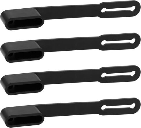 4pcs 4-Pin Flat Trailer Wiring Harness Connector Dust Covers, 4-Way Prong Rubber Vehicle Side Wire Plug Cover Dust-Proof Protector for Trucks SUVs Trailers(Black) in Saudi Arabia