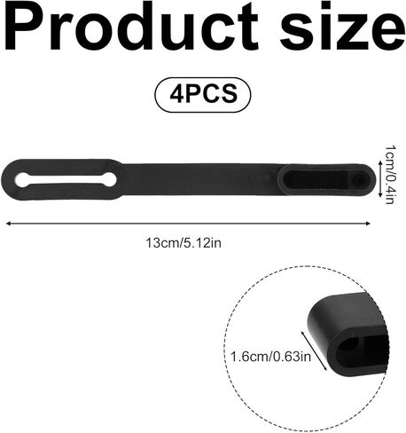 4pcs 4-Pin Flat Trailer Wiring Harness Connector Dust Covers, 4-Way Prong Rubber Vehicle Side Wire Plug Cover Dust-Proof Protector for Trucks SUVs Trailers(Black) in Saudi Arabia