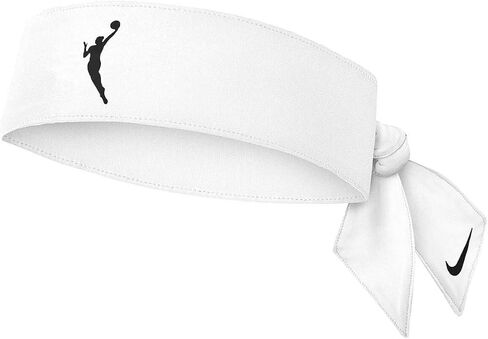 Nike Women's WNBA Head Tie Headband (White/Black, One Size) in Saudi Arabia
