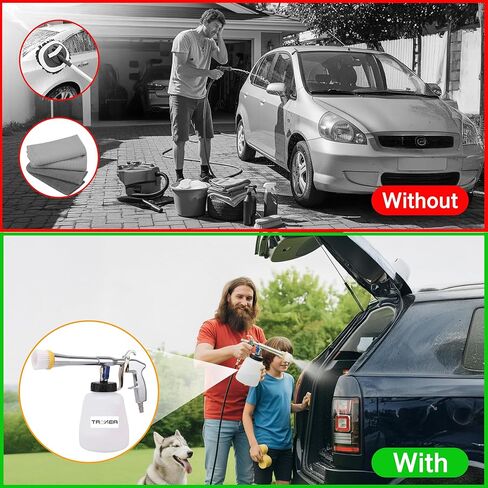 مسدس تنظيف السيارة تورنيدو الفاخر، 6-9.2 P مسدس نفخ الهواء عالي الضغط مع مجموعتين من رؤوس الفوهة وزجاجة سائلة 1 لتر، مسدس تنظيف دوامي، يزيل الأوساخ والغبار بسرعة من السطح، يعمل مع ضاغط الهواء in Kuwait