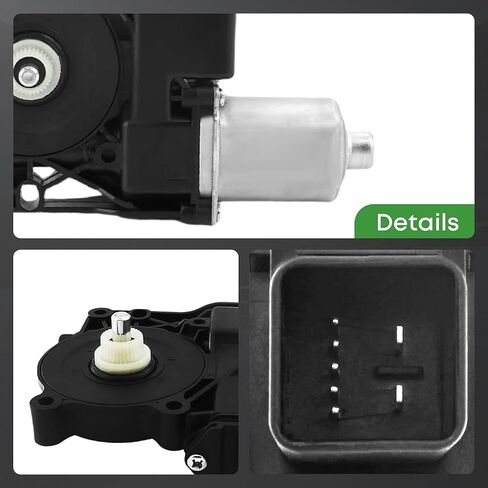 محرك نافذة الطاقة متوافق مع Ford Mustang 2015 2016 2017 2018 2019 2020، استبدال محركات النافذة اليسرى للسائق الأمامي # FR3Z7823395A in Kuwait