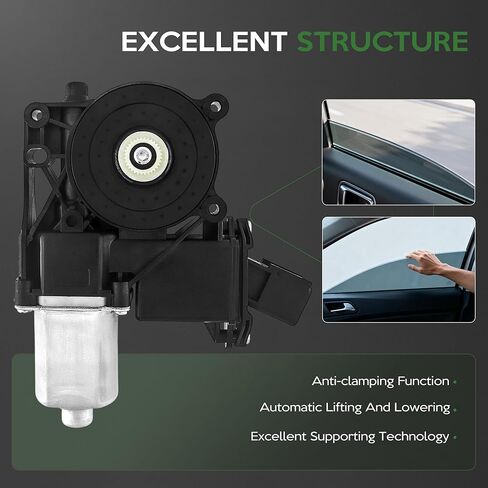 محرك نافذة الطاقة متوافق مع Ford Mustang 2015 2016 2017 2018 2019 2020، استبدال محركات النافذة اليسرى للسائق الأمامي # FR3Z7823395A in Kuwait