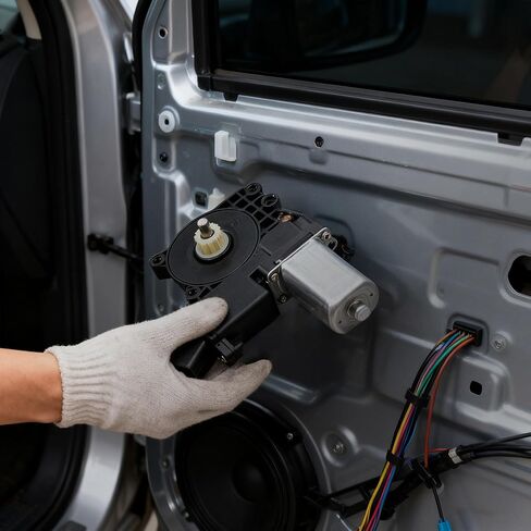 محرك نافذة الطاقة متوافق مع Ford Mustang 2015 2016 2017 2018 2019 2020، استبدال محركات النافذة اليسرى للسائق الأمامي # FR3Z7823395A in Kuwait