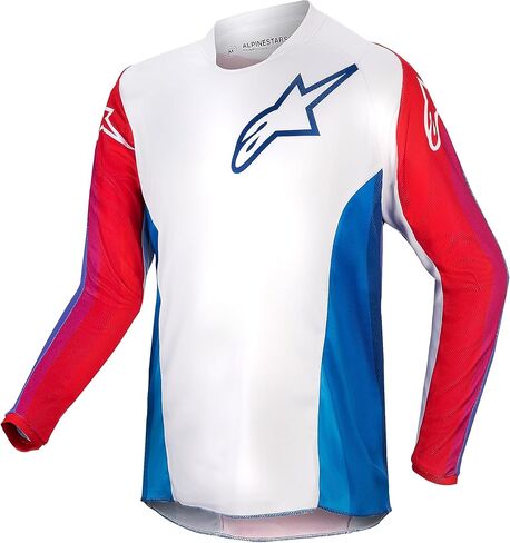 Alpinestars 3776924-736-M: Youth Racer Pneuma Jersey Blu/Mars Red/White Md in Kuwait