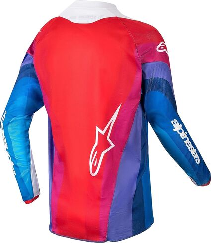 Alpinestars 3776924-736-M: Youth Racer Pneuma Jersey Blu/Mars Red/White Md in Kuwait