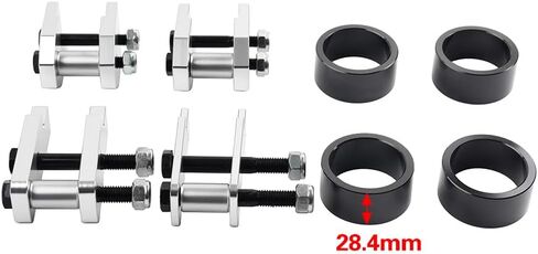Cnonee1 1 Pc XJ64-QX-1A7J Full Front Rear Suspension Lift 4" Suspension Lift Kit Aluminum Silver Black For Yamaha Rhino 450 2004-2010, For Yamaha Rhino 660 2004-2007 in Saudi Arabia