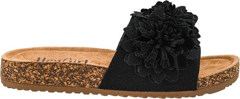 Corkys Footwear Hey Girl Wild Child Sandal - يضم حزامًا واحدًا مع أزهار ثلاثية الأبعاد وراحة طوال اليوم وتصميم عصري وأنيق لكل مناسبة in Saudi Arabia