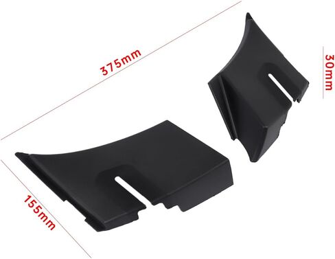 استبدال نهاية ممسحة الزجاج الأمامي من GELUOXI لسيارة Chevy Avalanche 2007-2013 Suburban Tahoe GMC Yukon Cadillac Escalade 2007-2014 زوج لوحة تمديد مدخل الهواء باللون الأسود 25820729 25820730 in Saudi Arabia