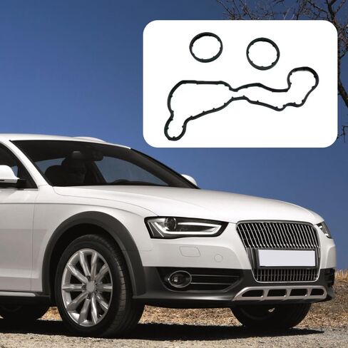 Riloer محول فلتر الزيت O-Ring Gasket Seal، يستبدل 057115446A، 059115446A، متوافق مع Audi A4 B7 Avant Allroad B8 A5 A6 C6 A8 D3 Q5 Van Q7 VW Phaeton، 3 قطع in Kuwait